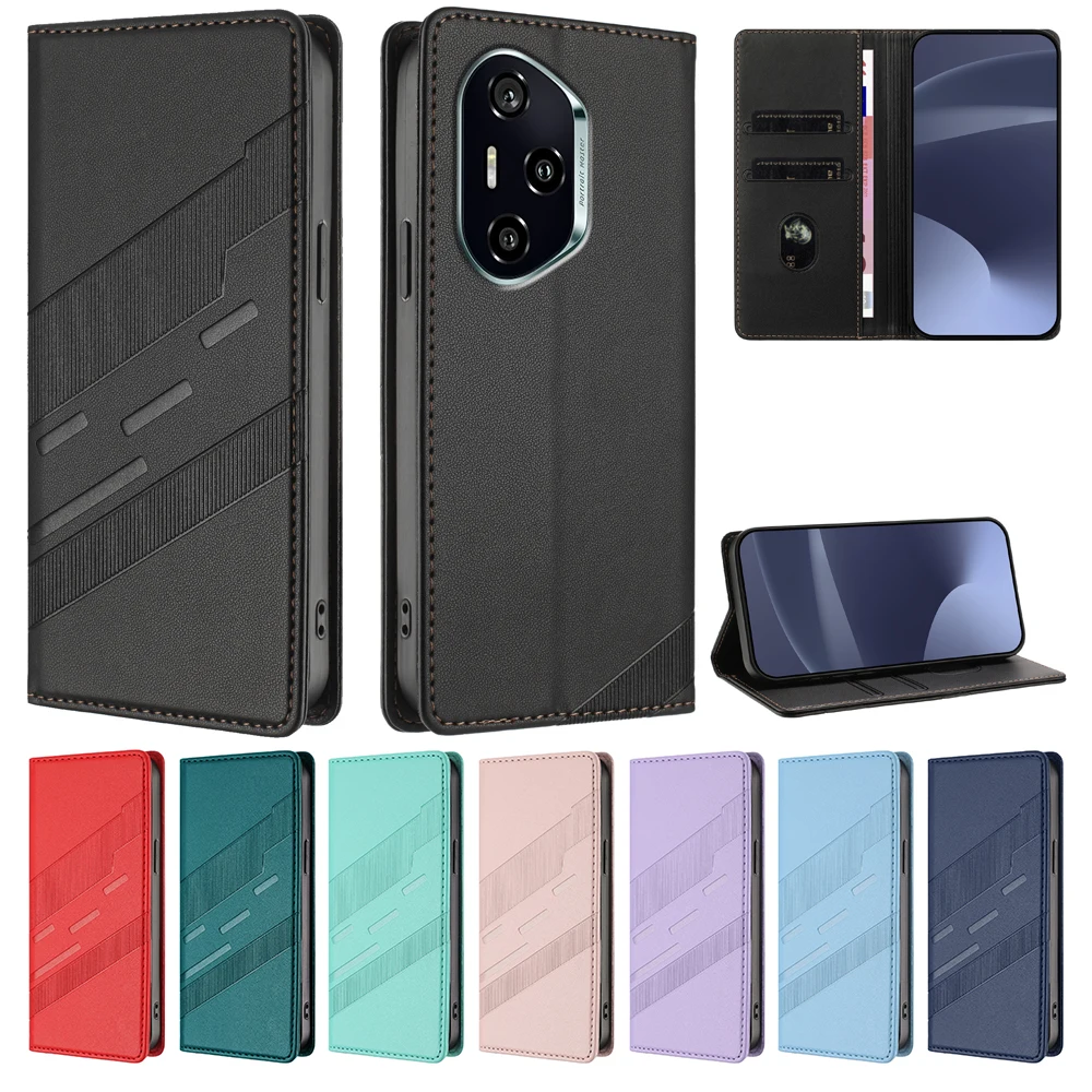 Стильный кожаный чехол для телефона Honor 400 300 Ultra 200 90 80 X5B Plus X6A X7C X8A X8C X8B X9 X9B X9C Smart Magic