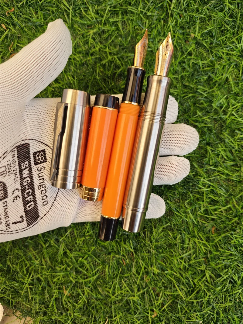 Титановый сплав домашняя карманная перьевая ручка с поршневыми чернилами