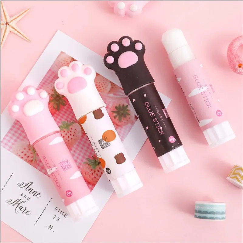 Прочный клей Кошачий коготь твердый клей-карандаш корейский прозрачный для