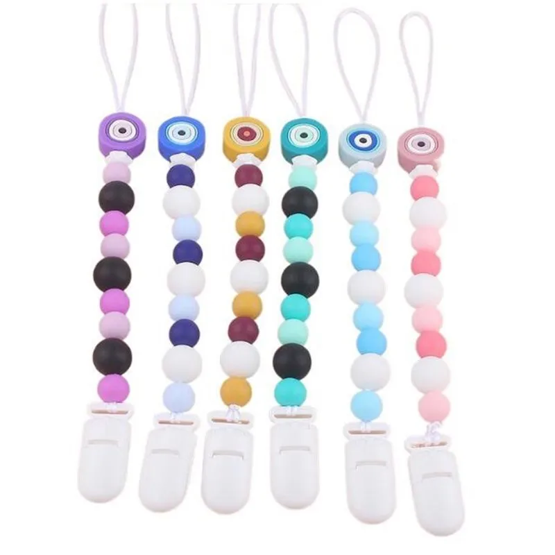 Baby Pacifier Clip Chain Silicone Dummy Holder Soother Leash Strap Nipple Bebes Accessories For Babi Birthday Gift