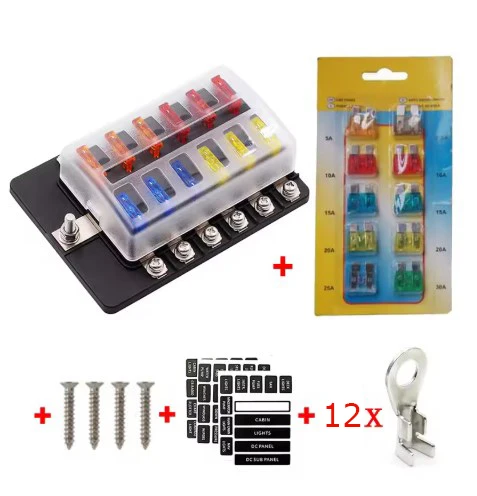 

Блок предохранителей USBO cb12 12-путевой 12/24В