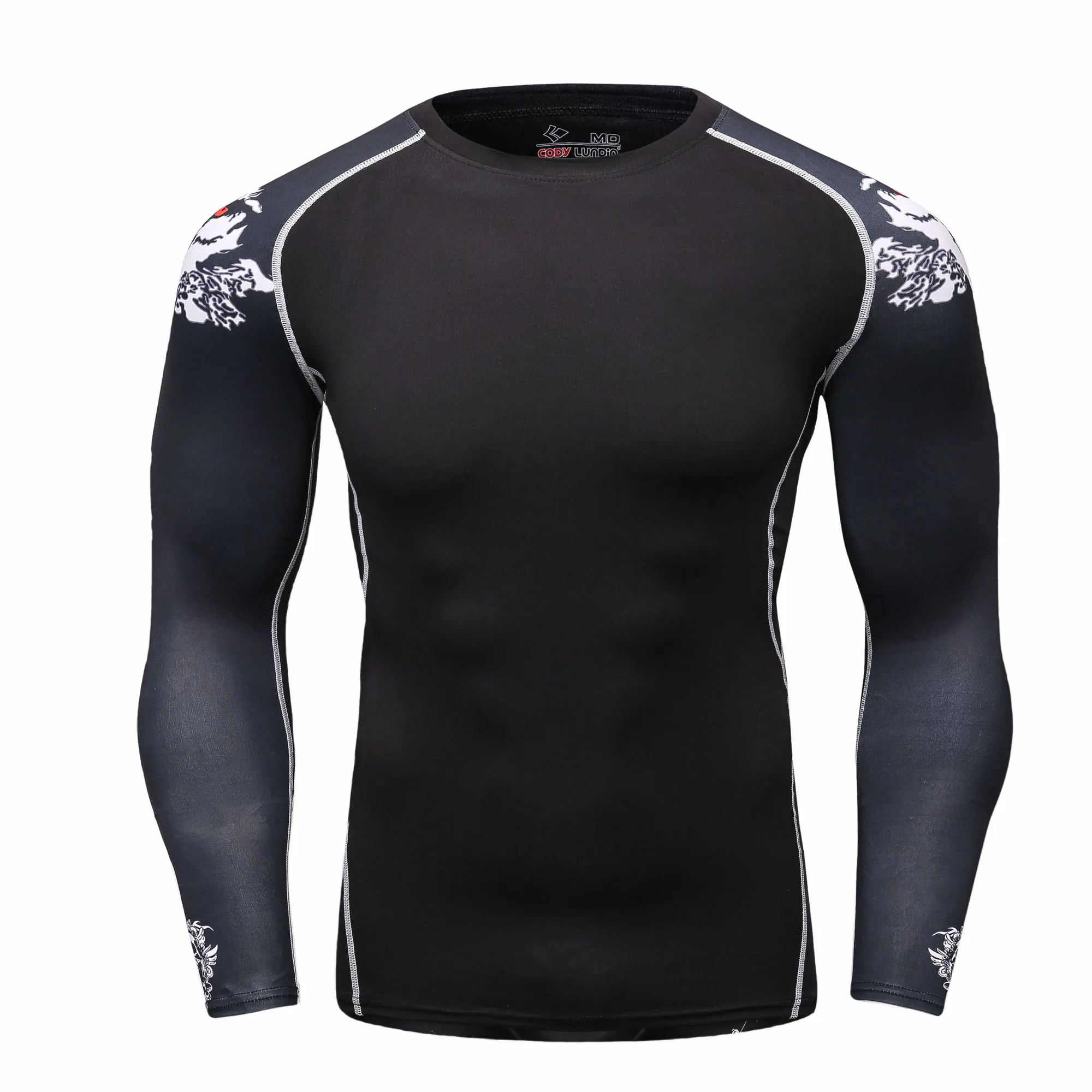 Cody Lundin бразильские футболки для джиу-джитсу BJJ Rashguard мужчин Westling MMA UPF 50 +