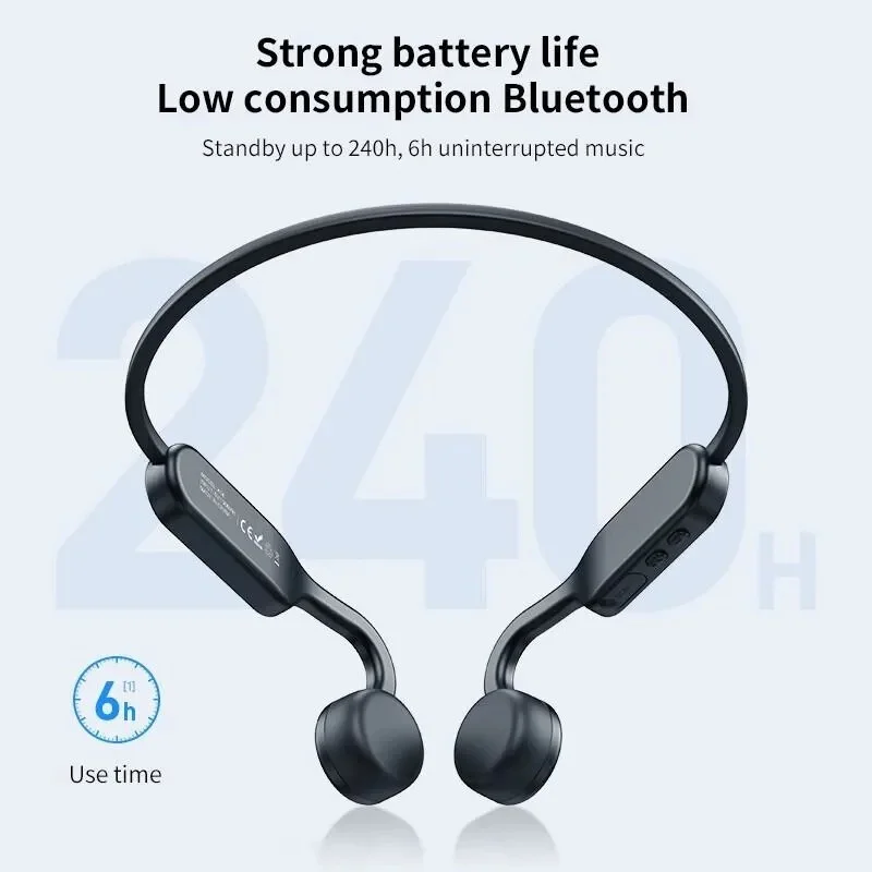 IPX6 Наушники для плавания BT 5.3 Открытые наушники с костной проводимостью
