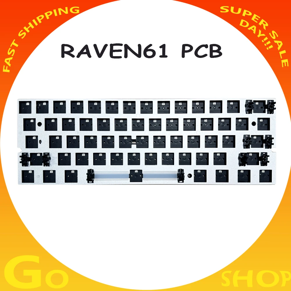Клавиатура Teamwolf Raven61 с внутренним контейнером печатная плата Rgb запись Игровая