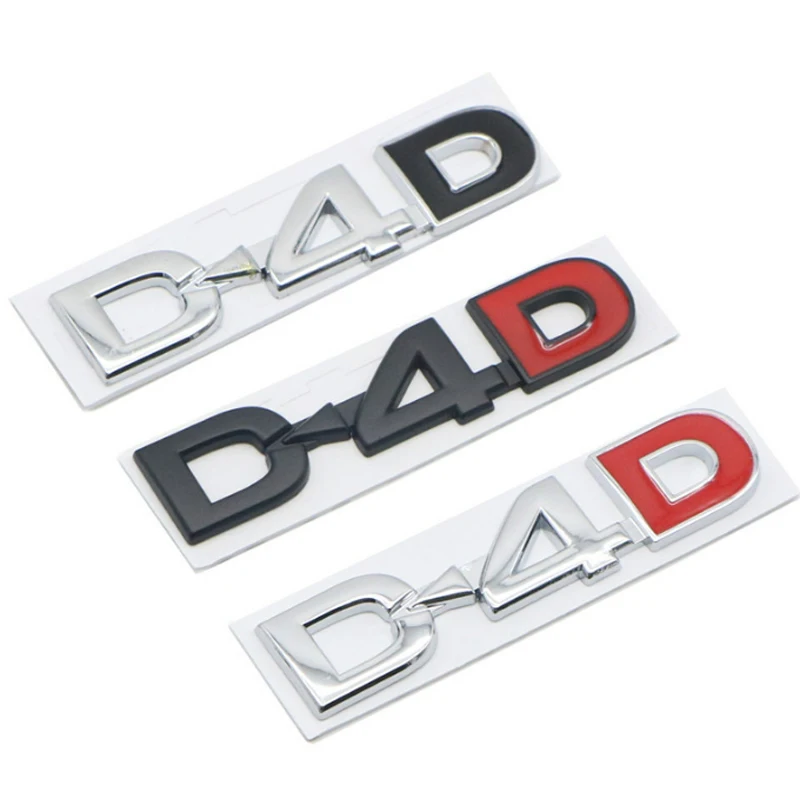 

D4D D-4D Logo Car Sticker Emblem Badge Decal for Toyota COROLLA RAV4 Camry CROWN PRIUS REIZ VIOS HIGHLANDER Prado Corolla Tundra