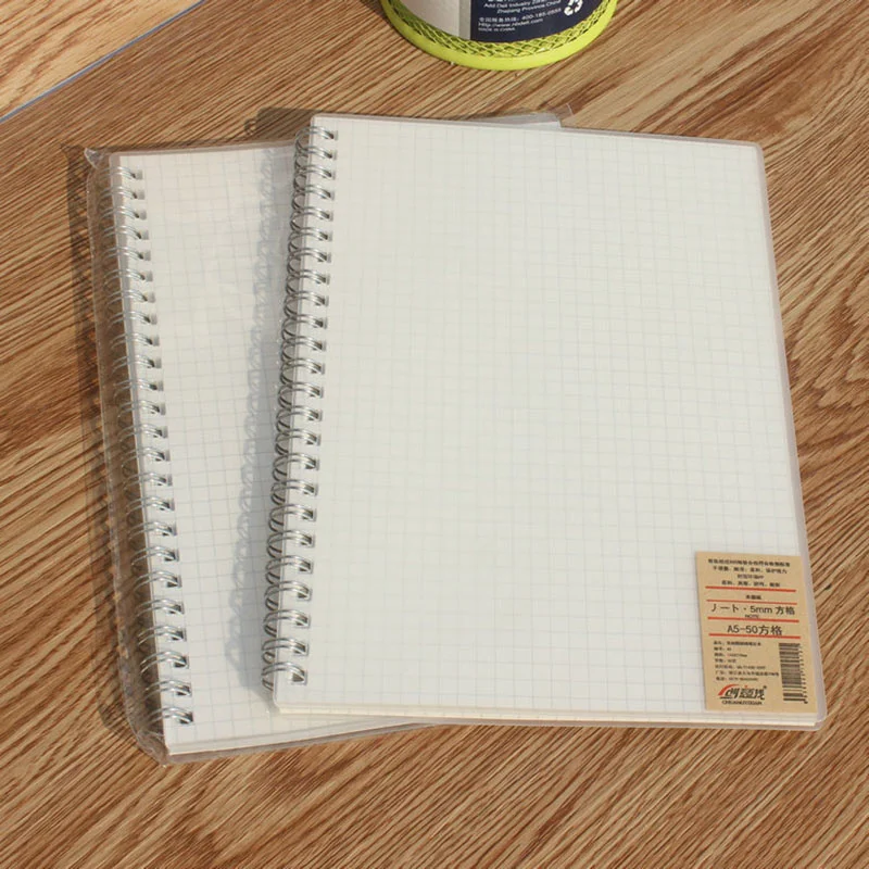 

1pcs 50 Sheets Simple Grid Notebook Practical Office School Notepad Creative Drawing Graffiti Book Daily Memos