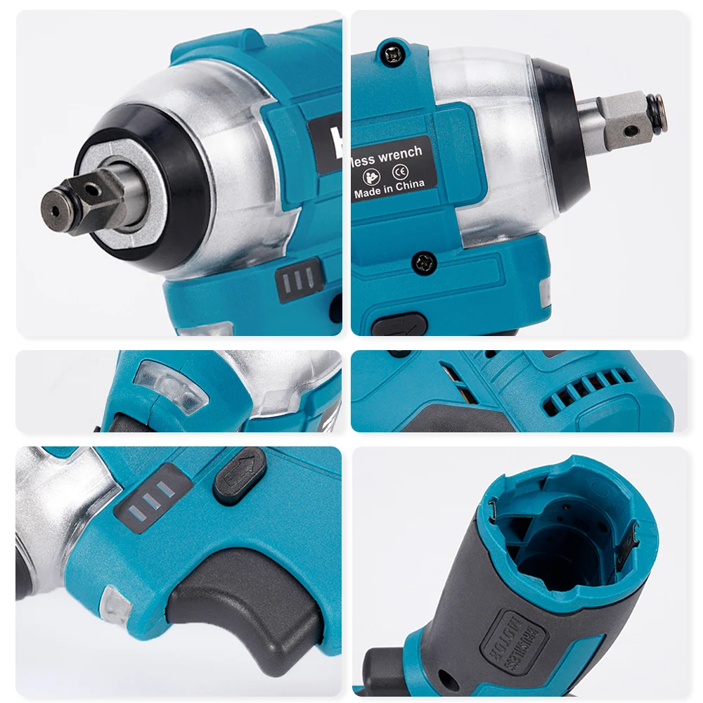 Brushless Cordless Electric Screwdriver 120N.m 3/8 Ratchet Wrench Angle Impact Drill Removal Nut Car Repair Tool For Makita 12V images - 6