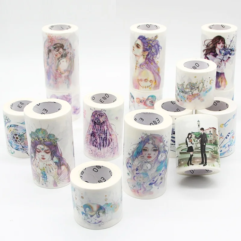 24 ENO High Quality Special Ink Fashion Girls Japanese Decorative Adhesive DIY Masking Paper Washi Tape Label Sticker Diary Gift
