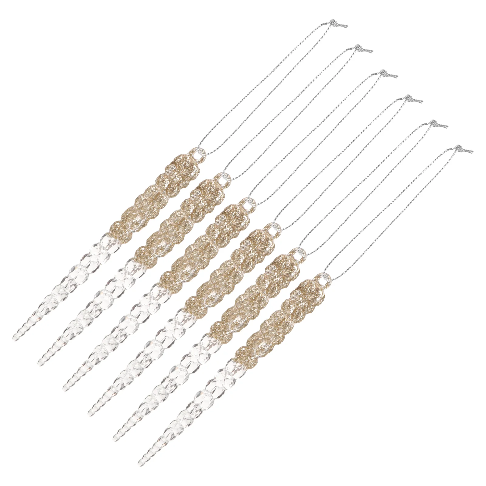 

Christmas Icicle Pendant Xmas Party Decorations Props Supplies Tree Ornament Hanging Ornaments