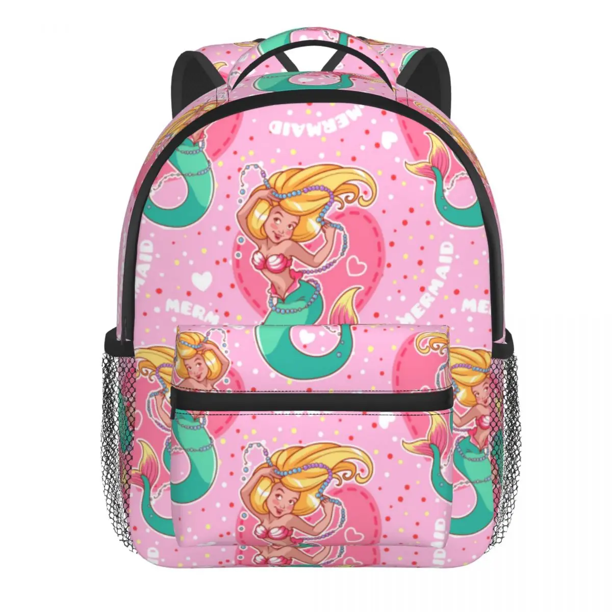 Pink Mermaid Pattern Baby Backpack Kindergarten Schoolbag Kids Children School Bag