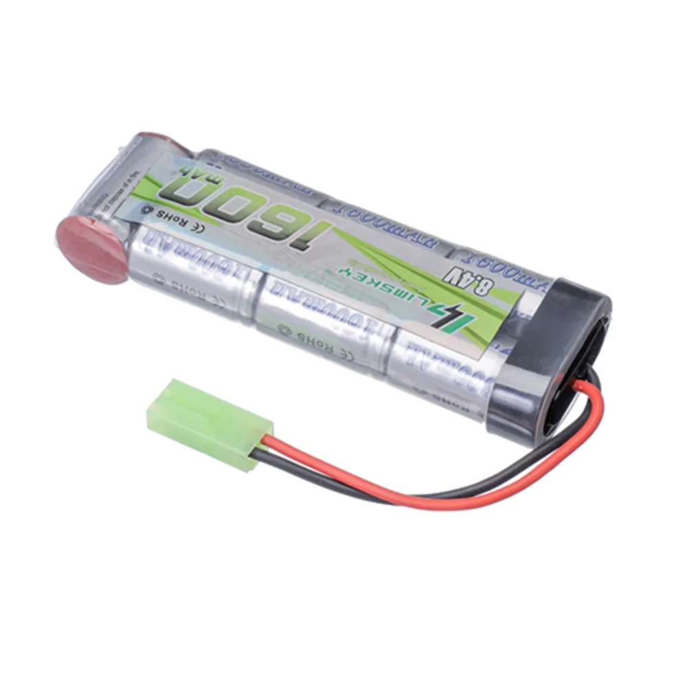 Фото Аккумулятор для страйкбольного оружия 2/3A 8.4V 1600mAh с разъемом Mini Tamiya и USB-зарядкой для M249, M240B, M60, RPK, PKM, G36C №3