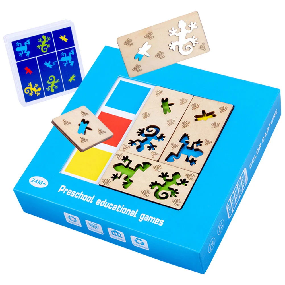 

Toy Matching Color Kids Toys Montessori Puzzle Old Boy Year Educational Interactive Wooden Preschool Children Board Learning