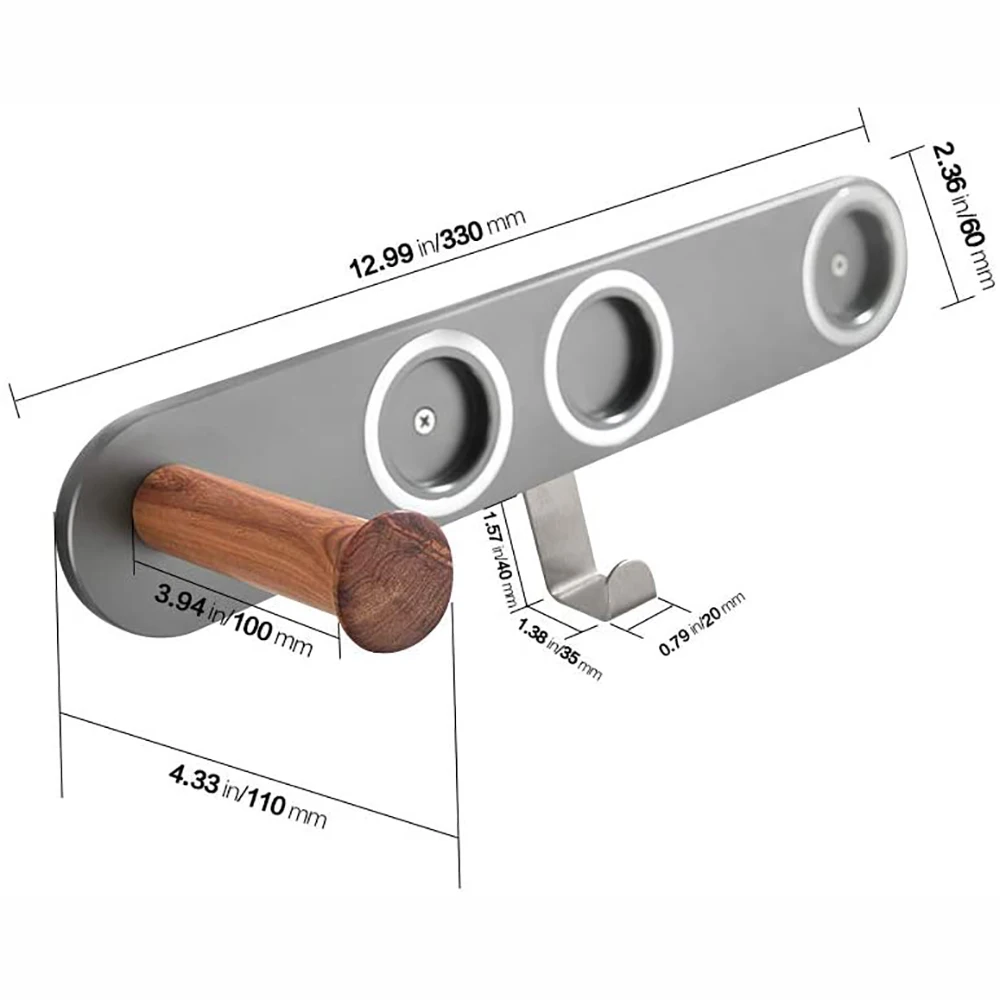 Настенный держатель для фена магнитный кронштейн подставка стеллаж хранения