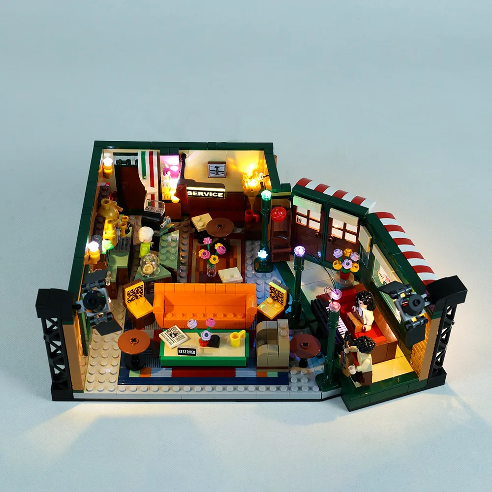 Лампа без строительных блоков освещение для Central Perk 21319 игрушки сделай сам