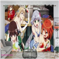 12 panels anime curtains for living room kitchen curtain 3d print folioone piece polyester home textile custom cortinas