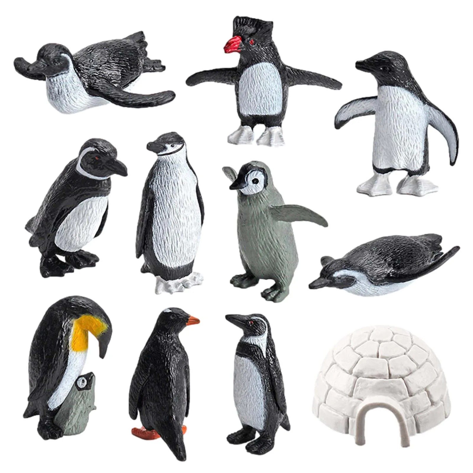 

Penguin Figurines 11pcs Cute Ocean Animal Penguin Model Kids Educational Cognitive Toys Antarctica Ocean Sea Animals Figurines