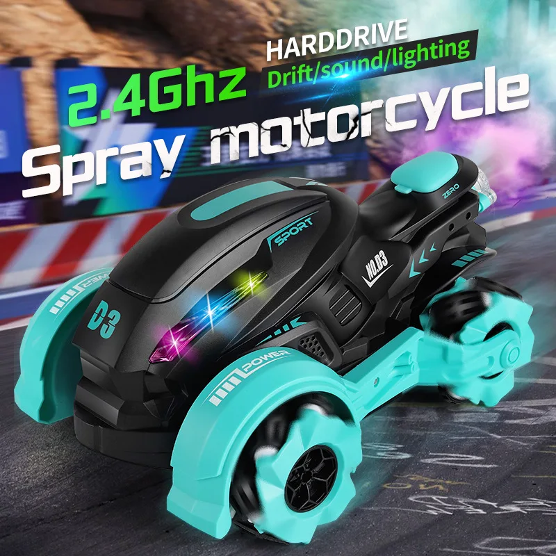 

High Speed RC Car Toy 2.4G Stunt Spray Remote Controlled Tank Competitive Drift Racing Car With Light for Children Kid Boy Toys