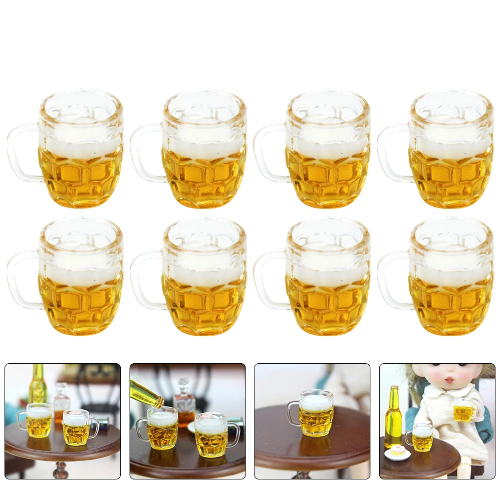 

10 Pcs Desktop Accessories Kids Model Home Décor Scene Adorns Mini Toys Mini House Decorations Small House Simulation Beer