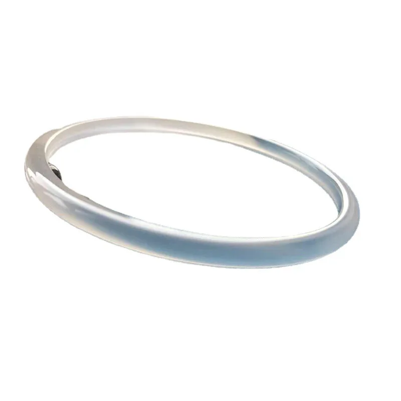 Оптовая продажа с завода агат ледяной цвет желе белый халцедон круглый бар Jingle