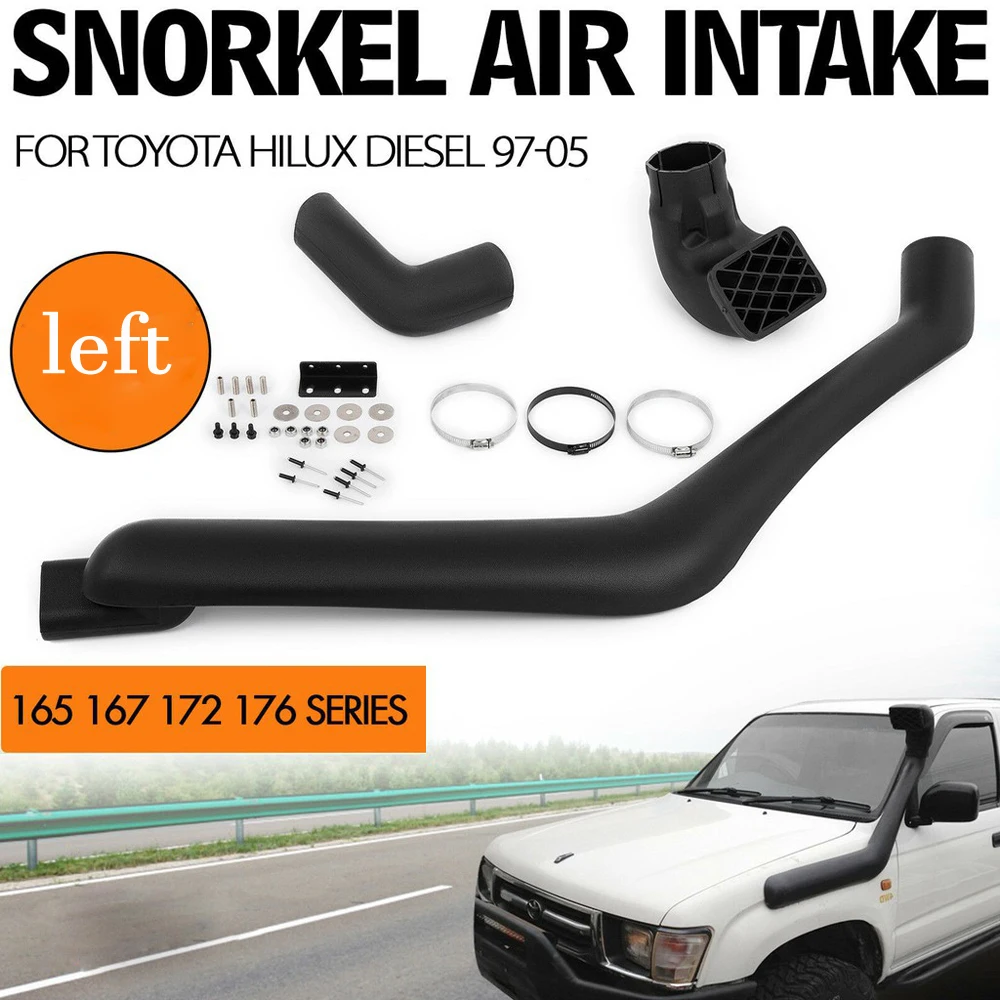 

Car Snorkel Kits Air Intake for Toyota Hilux 165,167,172,176 Series 1997 1998 1999 2000 2001 2002 2003 2004 Diesel Petrol Model