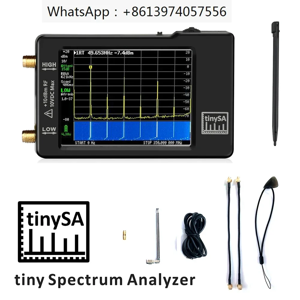 Spektrumembaliil Genggam Yang Dit takomkan TinySA 2.8 &quotTembali 100KHz Hingga 960MHz dengan Versi Pelindung ESD V0.3.1 _ E