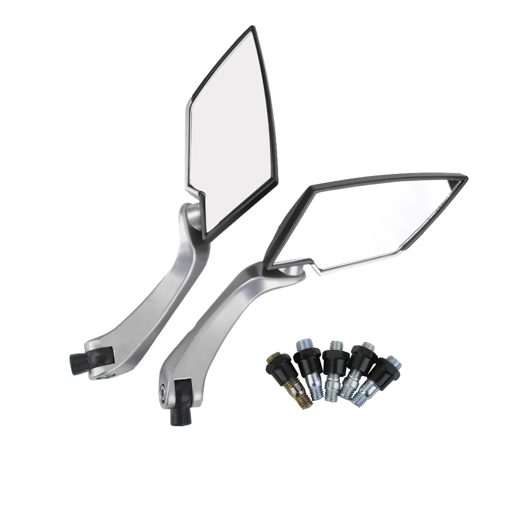 

1 PAIR BLACK SCOOTER MOPED MOTORCYCLE BIKE REAR VIEW SIDE