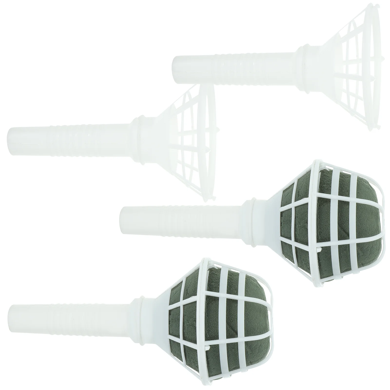 

4 Pcs Bouquet Arrangement Handle Fresh Flowers Floral Decor Holders Bridal