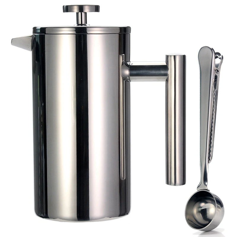 

Stainless Steel French Press Coffee Maker 1L Double Wall Coffee Press ,And Easy Press, High Quality Coffee Press