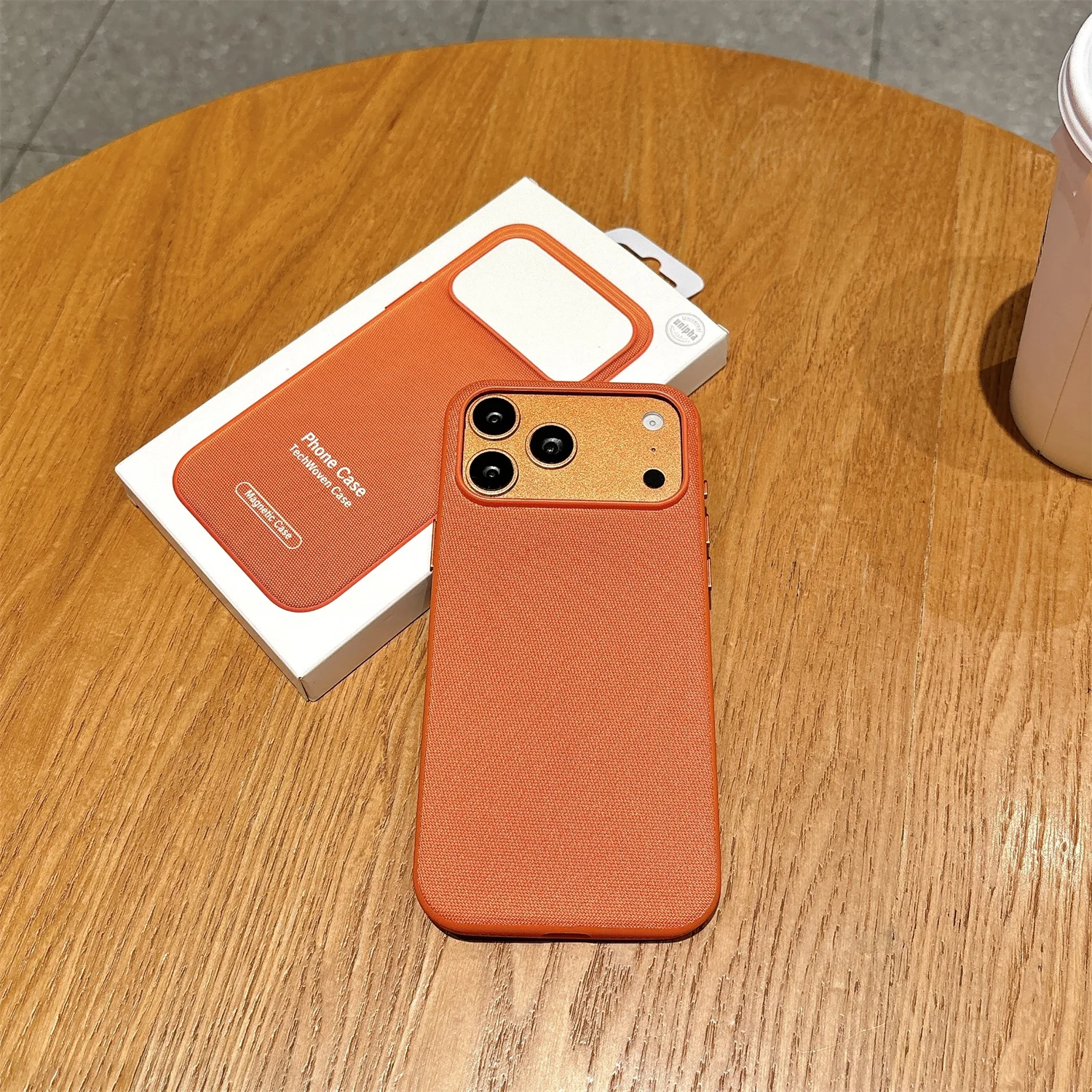 Фото Оригинальный чехол Tech Woven для iPhone 17 Air 16 15 Plus 14 13 12 11 Pro Max с магнитной технологией MagSafe, матовая задняя крышка TechWoven №3