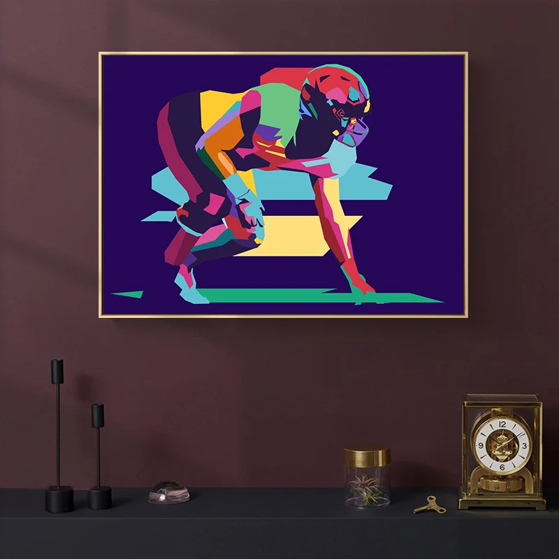 Поп-картина по американскому футболу постер на холсте для спортсменов настенные