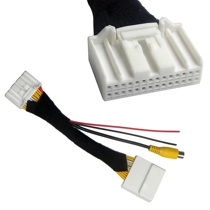 Преобразователь кабеля для автомобильной камеры заднего вида 28 контактов RCA Mazda 2