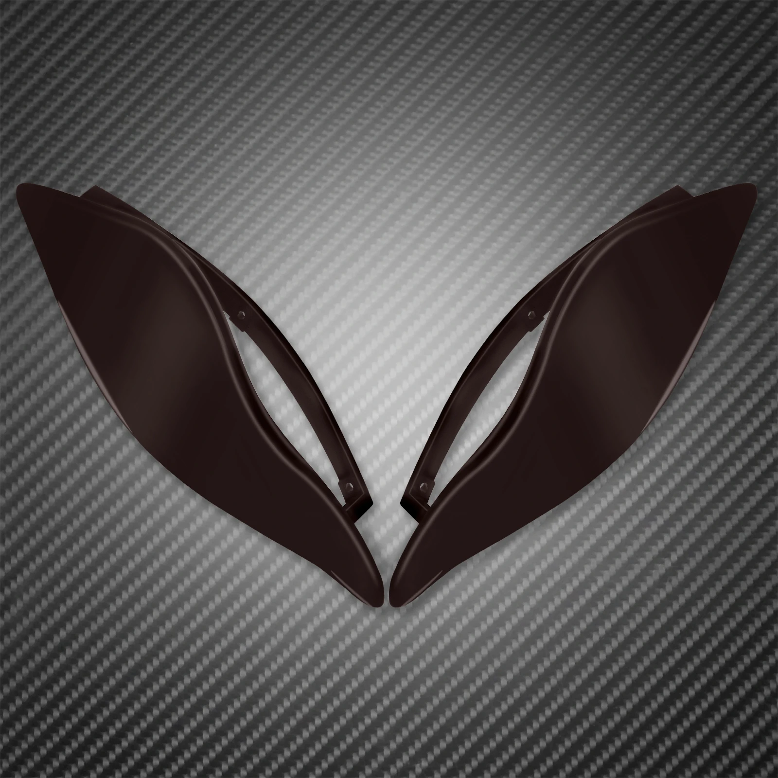 Мотоцикл черный/Дым Регулируемый Лобовое стекло боковое крыло лобовое дефлектор