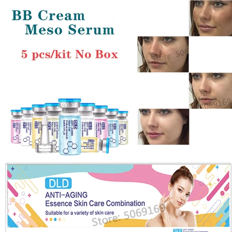 

New 5ml BB Cream Meso Ampoule Serum Korean Makeup Beauty Salon Skin Nursing Nourishing Essence for Brightening Whitening