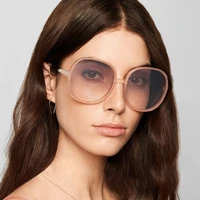 vintage oversize round sunglasses women luxury brand big frame women sun glasses black fashion gradient female glasses oculos