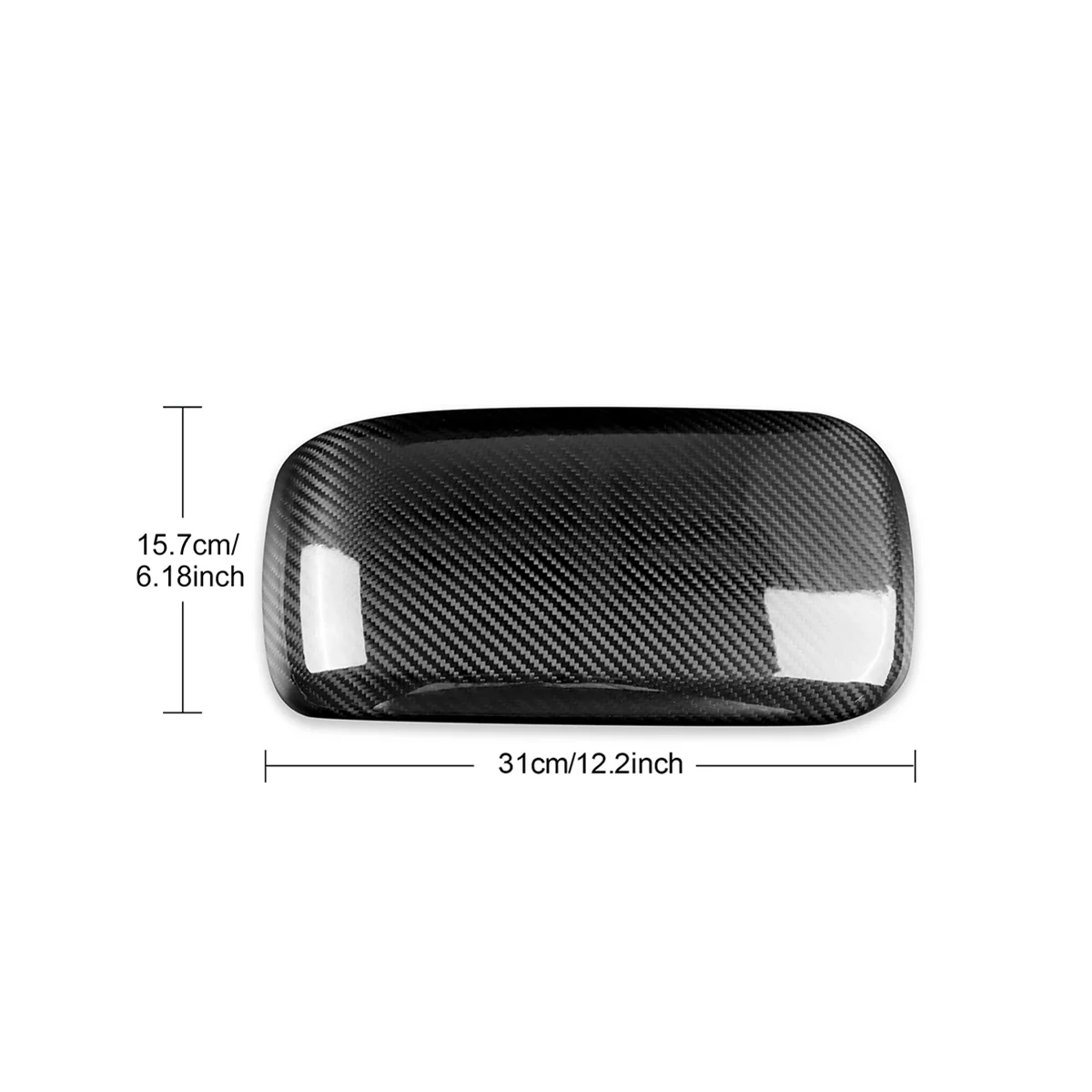 

Жесткий чехол из настоящего углеродного волокна для BMW Mini Countryman F60 2017-2022 ящик для хранения в подлокотнике автомобиля, защитная обложка, внутренняя отделка