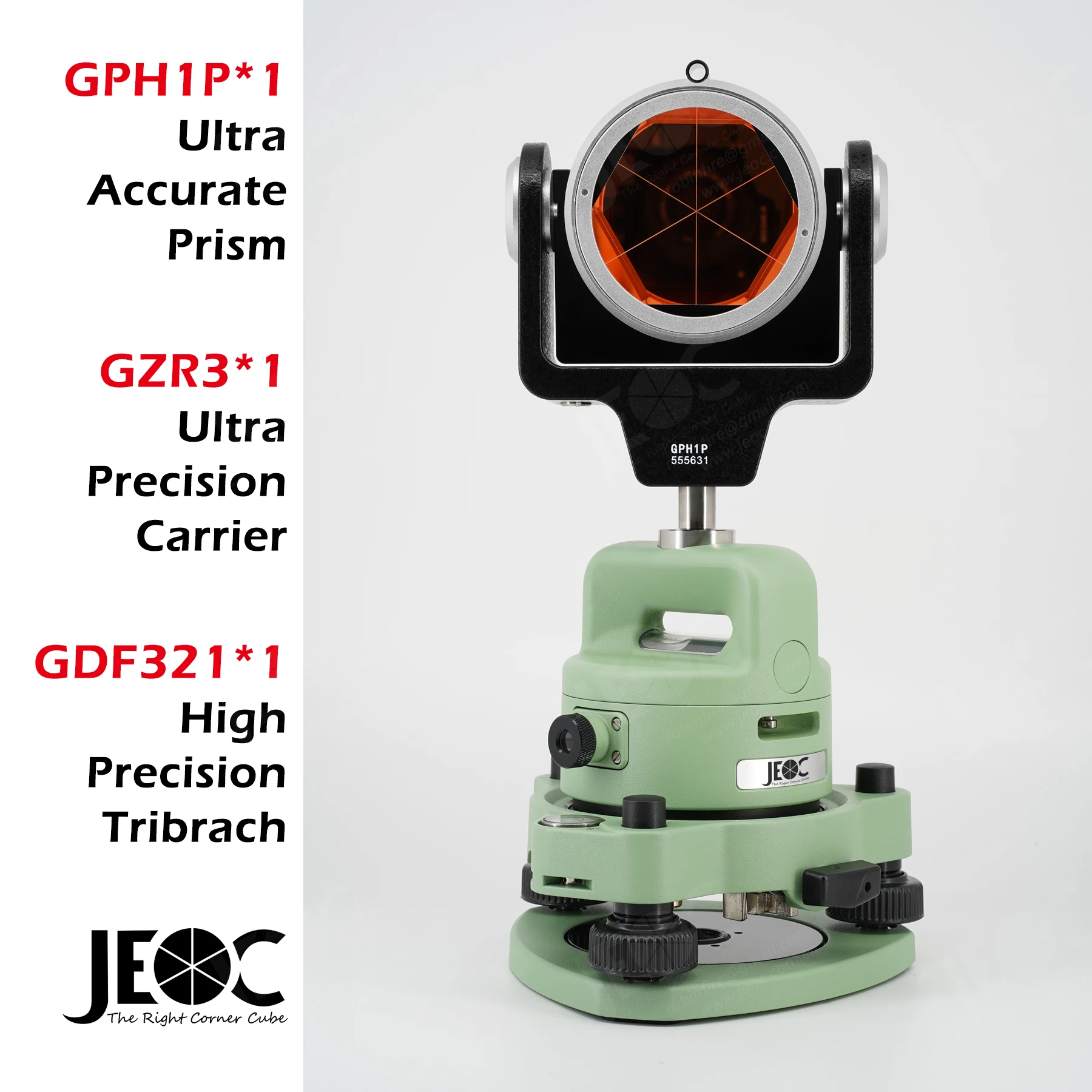 Набор призм JEOC GPH1P с трибрахом GZR3 GDF321 ультраточный отражатель для тахеометра Leica