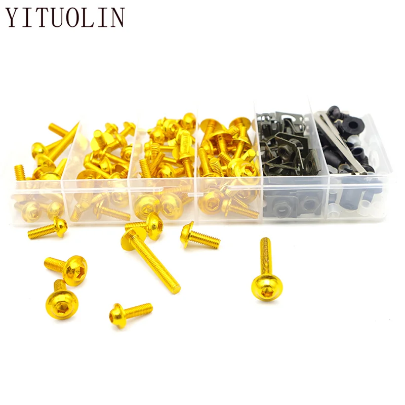 Комплект болтов обтекателя мотоцикла семейная гайка для Suzuki Gsxr 1000 K7 Gsr 600 M109R Bandit Rm