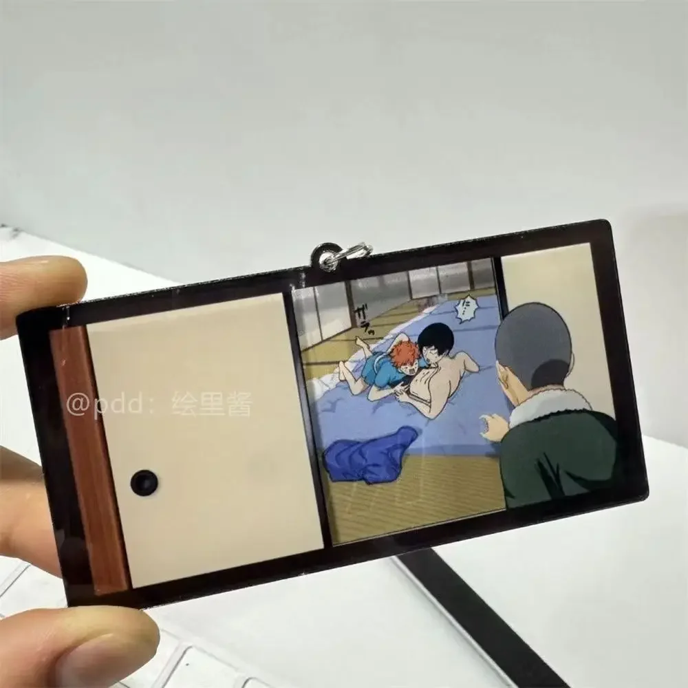Haikyuu! Брелок Kawaii милый аниме открывающийся дверь серия брелок Школьный Рюкзак