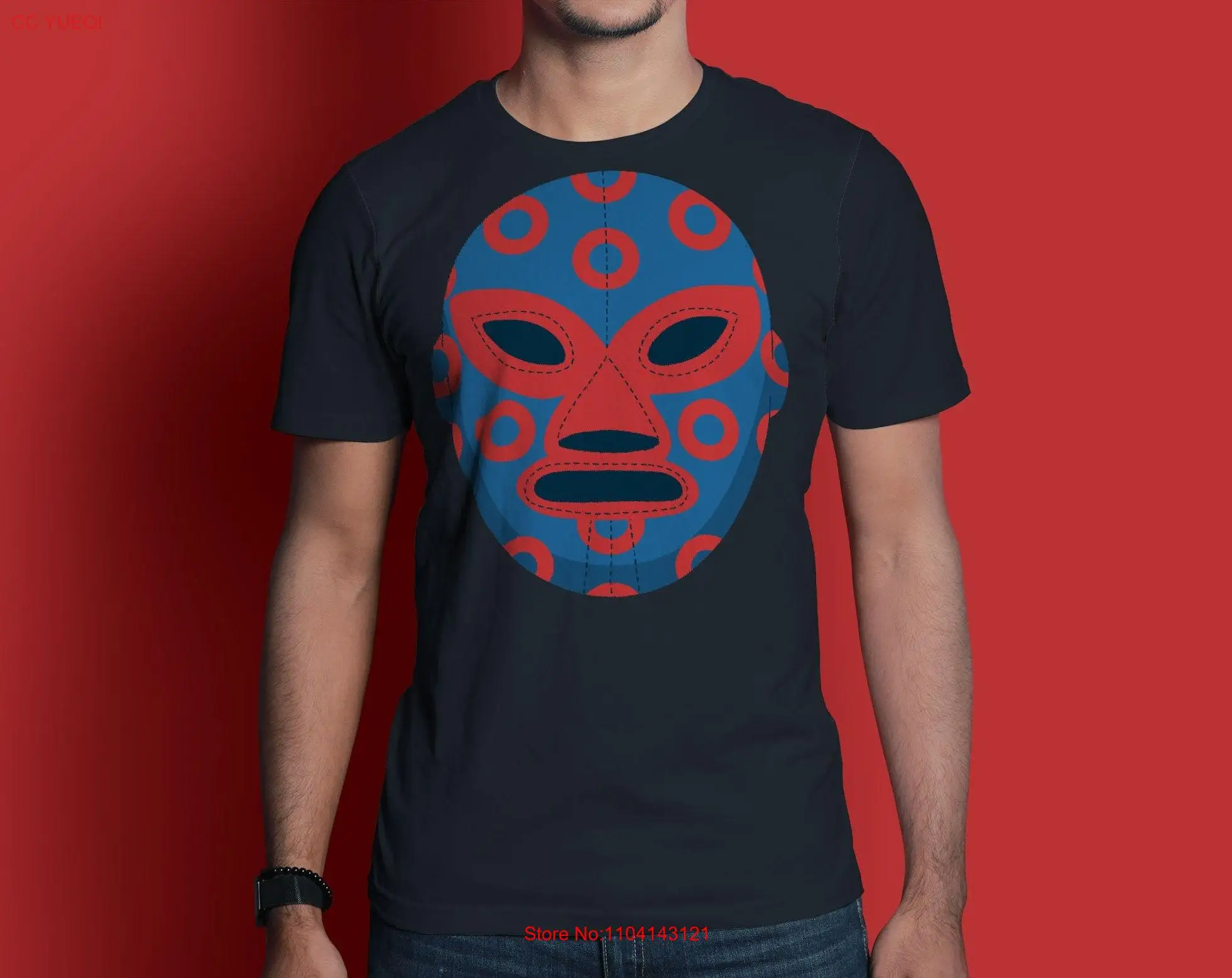 Футболка с маской Phish Fishman Donut Luchador Fan LoT Mexico Band s длинными или короткими рукавами