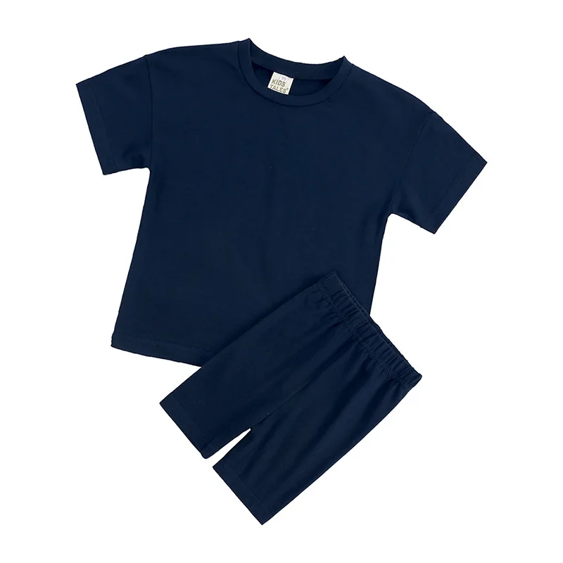 

2022 Baby Girl Clothes Infant Boy Clothing Children Solid T-shirt + Shorts 2pcs Set Toddler Summer Casual Tracksuit Sets