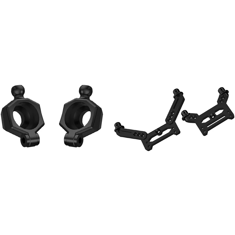 

Front and Rear Shock Tower Bracket with 2Pcs Rear Wheel Seat Hub Carrier for SG 1603 SG 1604 SG1603 SG1604 1/16 RC Car