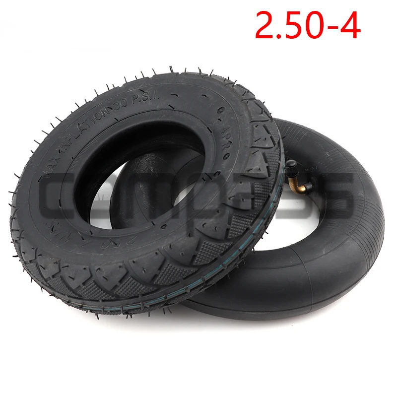 

High quality motorcycle tire outer tube inner tube 2.50-4 250-4 tire metal valve suitable for electric scooter bicycle