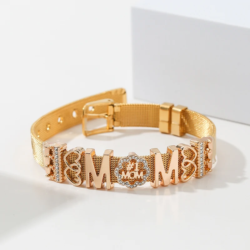 Фото 3 цвета, 10 мм, бусины MOM Slide Beads для женщин, подходят для модных браслетов с сетчатыми подвесками, ювелирные изделия ко Дню матери, подарок, специальное предложение №5
