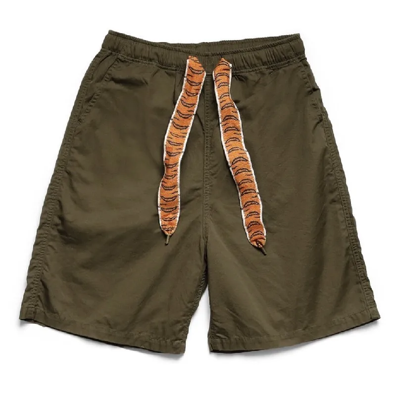 KAPITAL 21SS Two Color Tiger PatternWebbing Streamer Drawstring Trousers Shorts Men's And women's Shorts