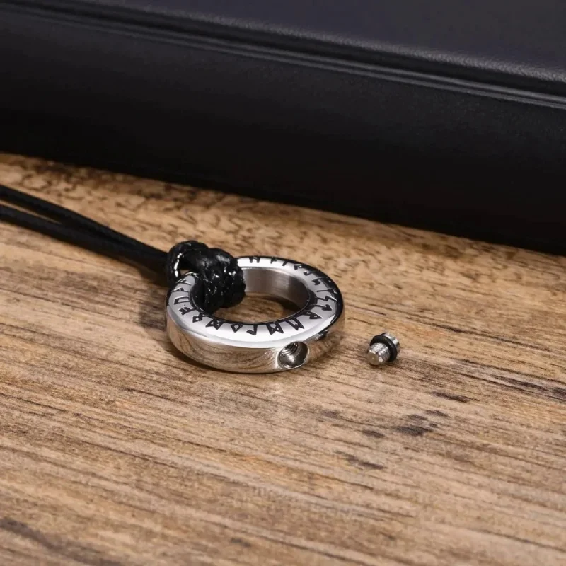 Мода Новый Ретро Викинг Руна Предок Коробка Один Логотип Амулет Из Нержавеющей