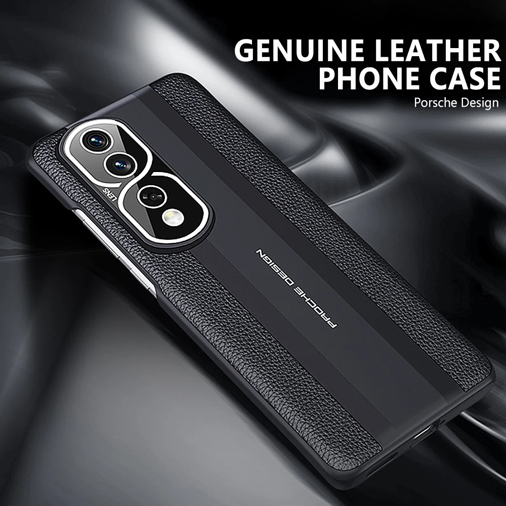 Чехол для телефона Honor 80 из натуральной кожи Pro роскошный защитный чехол 100% Huawei 70