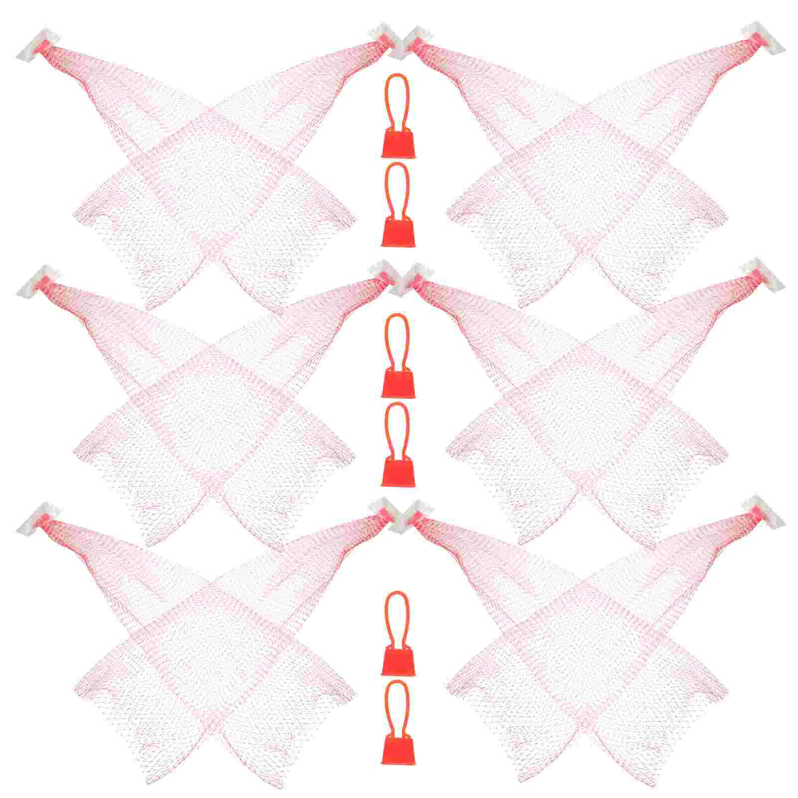

100 Pcs Egg Large Mesh Bag Small Buckle Bags Potato Fruit Storage Nylon Net Eggs Reusable Produce