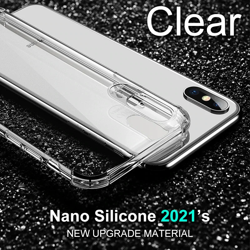 

Back Cover Thick Shockproof Silicone Phone Case For Phone 12 11 Pro Xs Max lens Protection Case on Phone X Xr 6s 7 8 Plus case