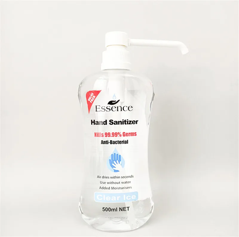 

Hot Sale 500ml Essence Instant Hand Sanitizer Anti-Bacterial Kills 99.99% Germs good scent fast delivery