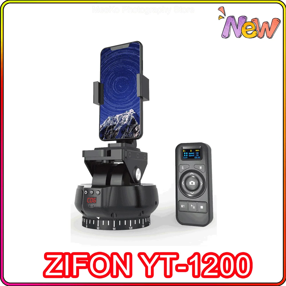 

Штатив ZIFON для смартфонов с автоматическим мотором, вращающейся панорамной головкой и дистанционным управлением